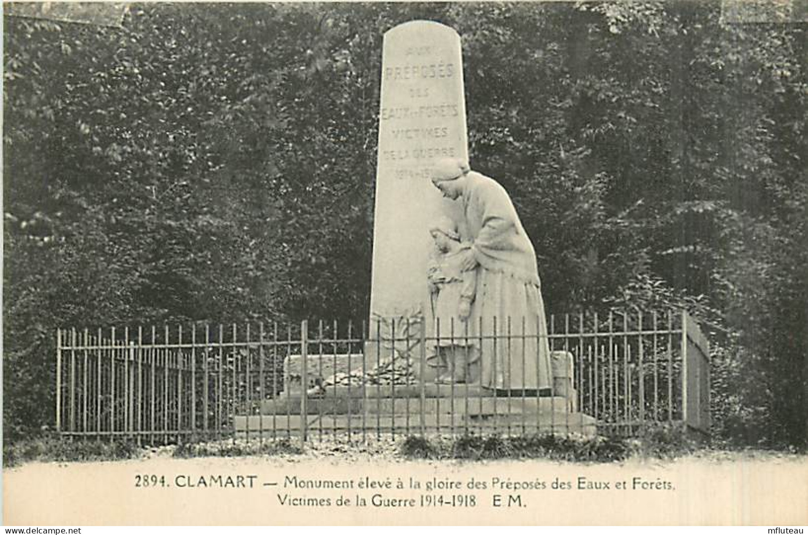 92* CLAMART   Monument Morts Eaux Et Forets 14/18     MA98,0320 - Clamart