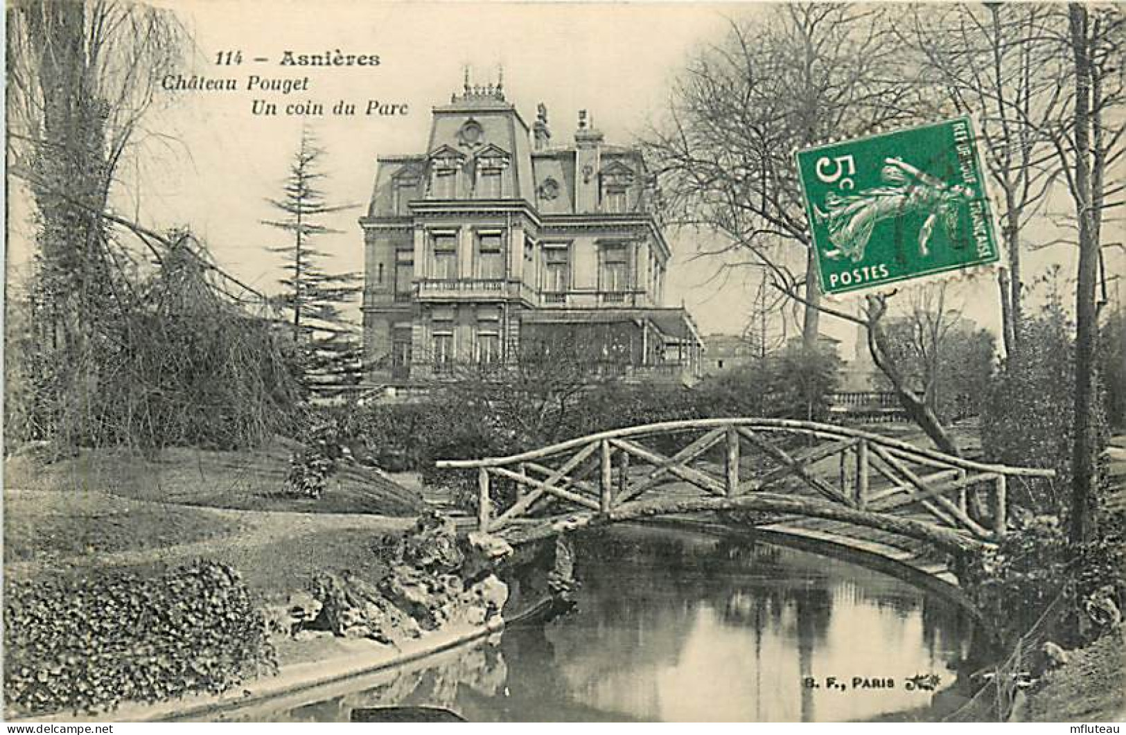 92* ASNIERES Chateau Pouget  - Parc   MA98,0274 - Asnieres Sur Seine