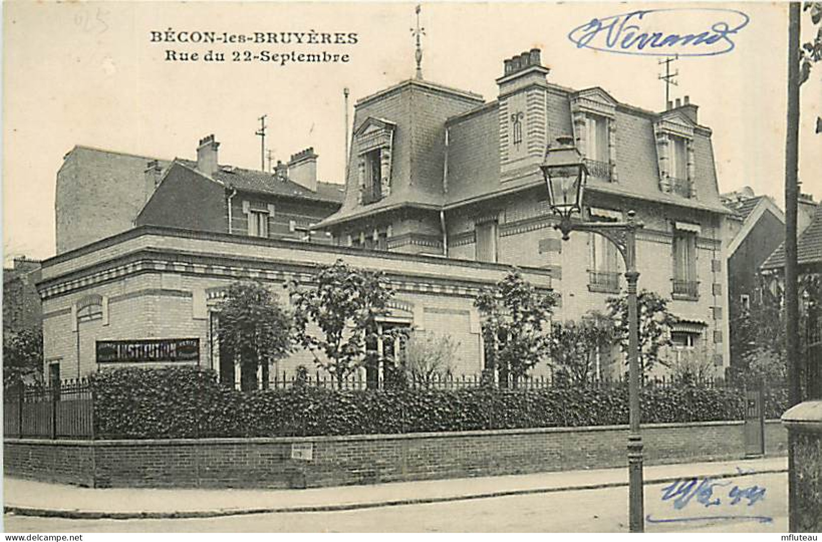 92* BECON LES BRUYERES  Rue Du 22 Septembre            MA98,0199 - Altri & Non Classificati