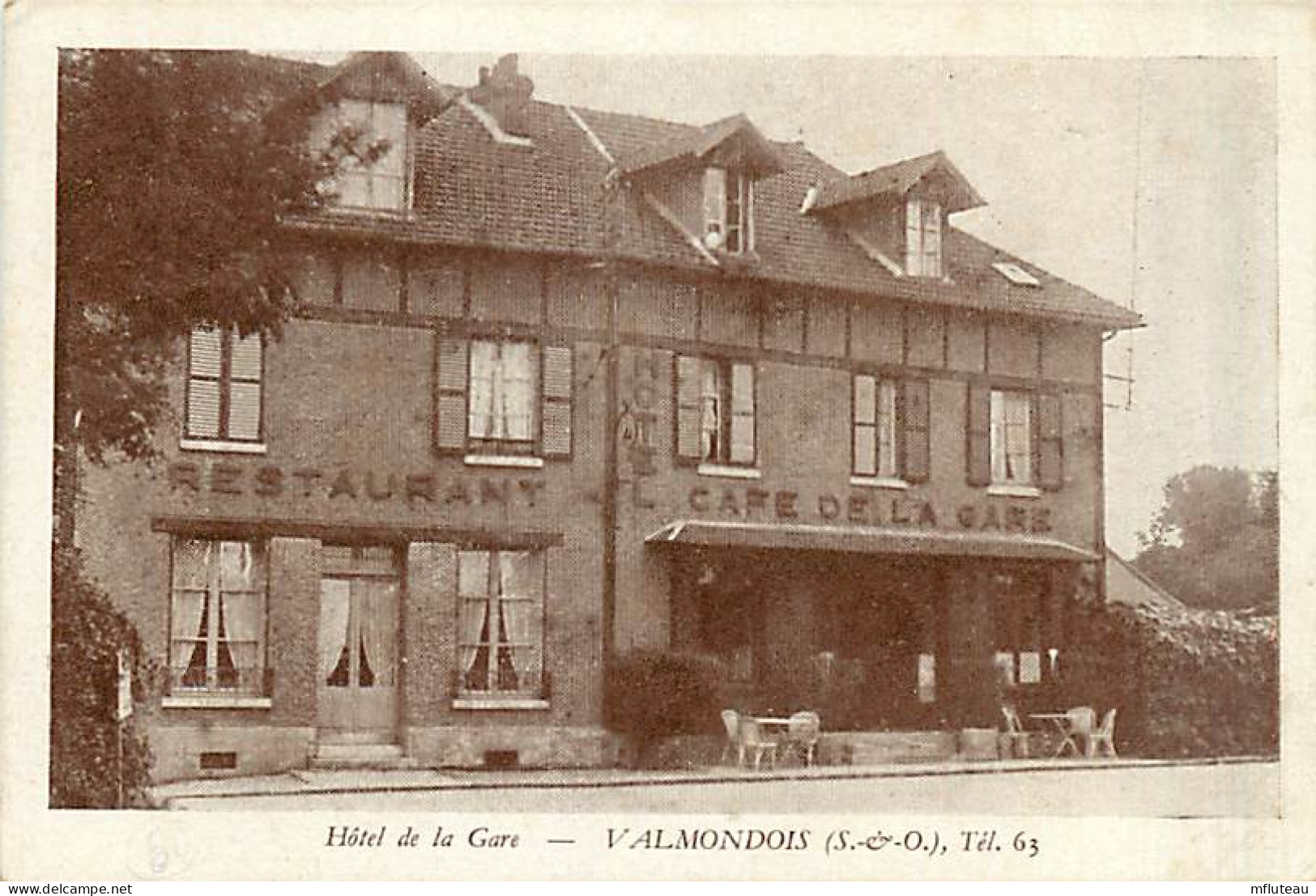 95* VALMONDOIS   Hotel De La Gare   MA98,0828 - Altri & Non Classificati