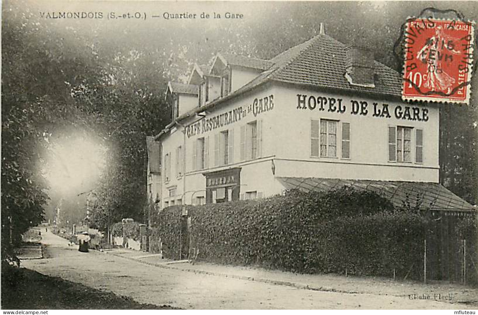 95* VALMONDOIS   Hotel De La Gare  MA98,0823 - Altri & Non Classificati