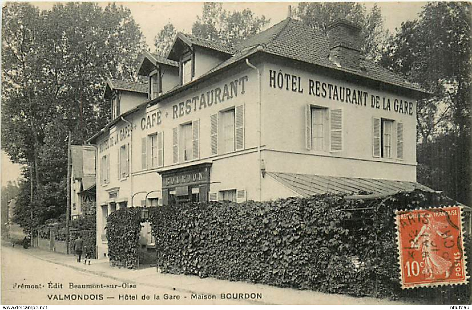 95* VALMONDOIS  Hotel De La Gare   MA98,0825 - Altri & Non Classificati