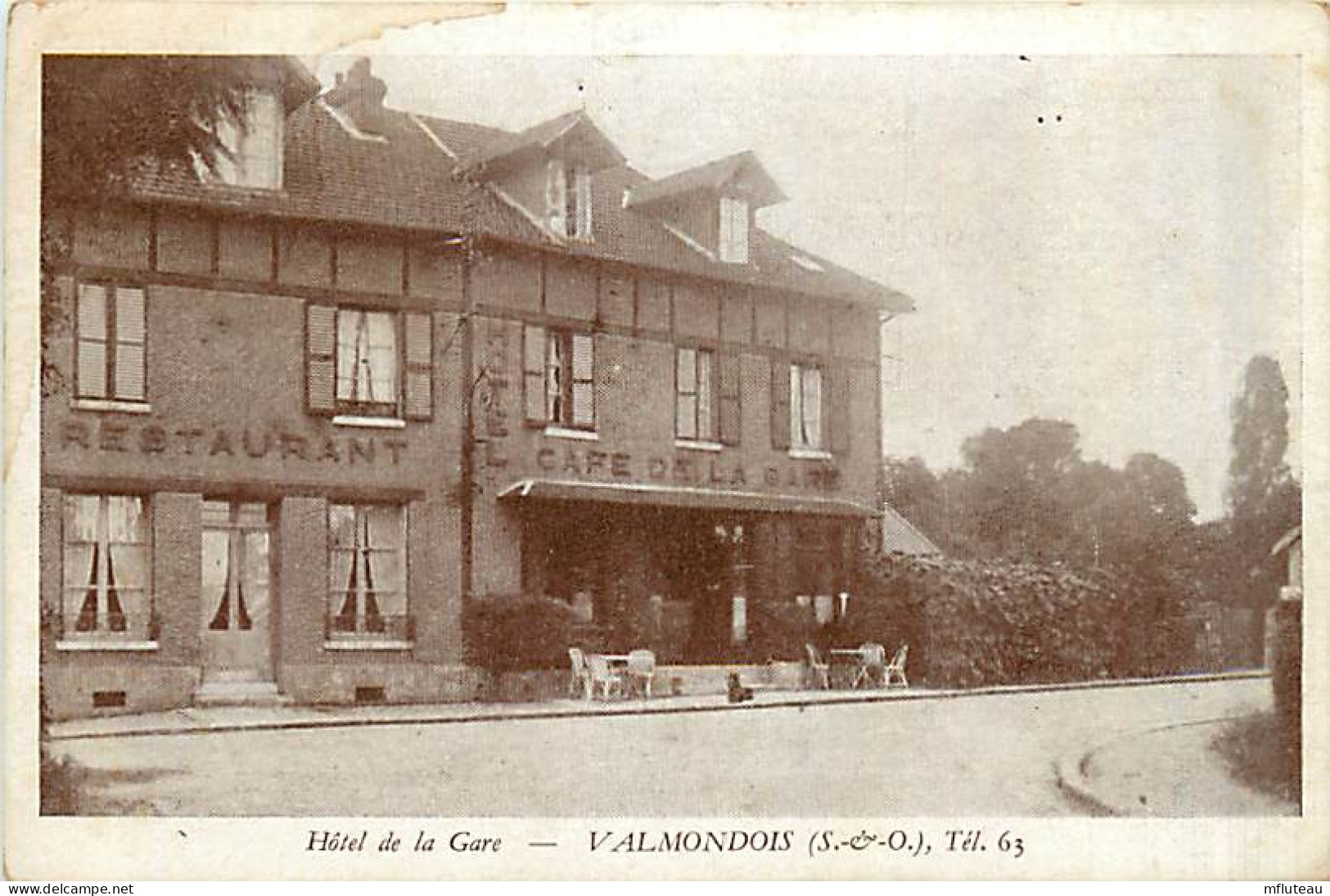 95* VALMONDOIS  Hotel De La Gare   MA98,0820 - Autres & Non Classés