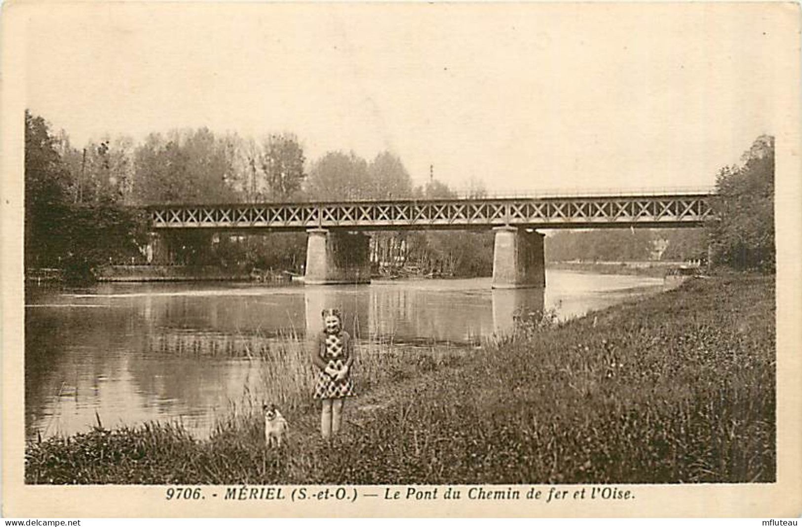 95* MERIEL  Pont   Chemin De Fer    MA98,0795 - Meriel