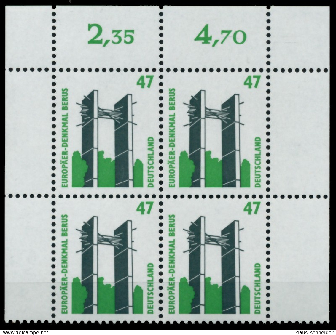 BRD DS SEHENSW Nr 1932 Postfrisch VIERERBLOCK ORA X75256E - Unused Stamps