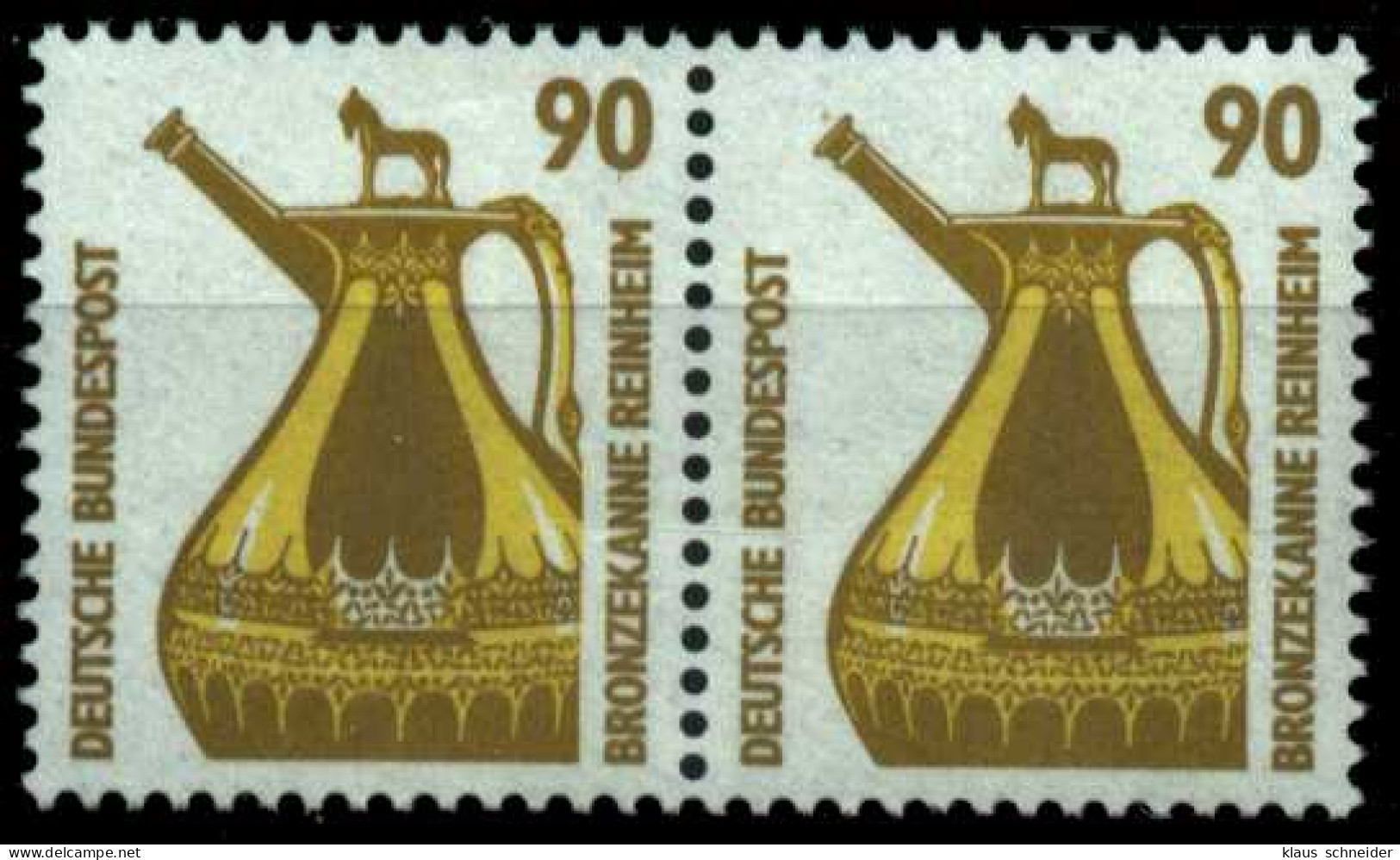 BRD DS SEHENSW Nr 1380 Postfrisch WAAGR PAAR S2D7D5A - Unused Stamps