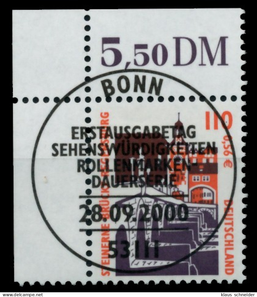 BRD DS SEHENSWÜRDIGKEITEN Nr 2140A ESST Zentrisch Gestempelt X75291A - Used Stamps