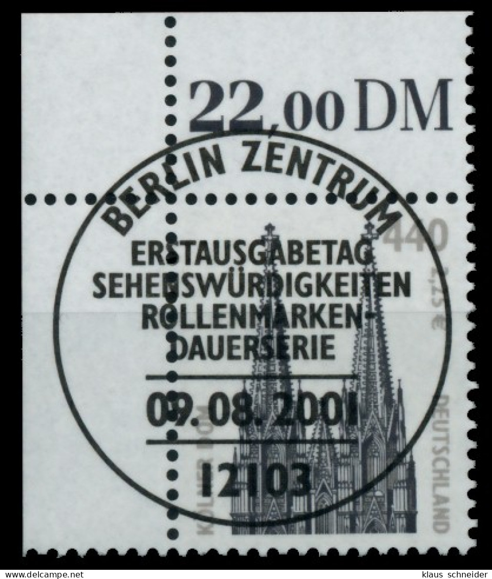 BRD DS SEHENSW Nr 2206 Zentrisch Gestempelt ECKE-OLI X75293E - Oblitérés