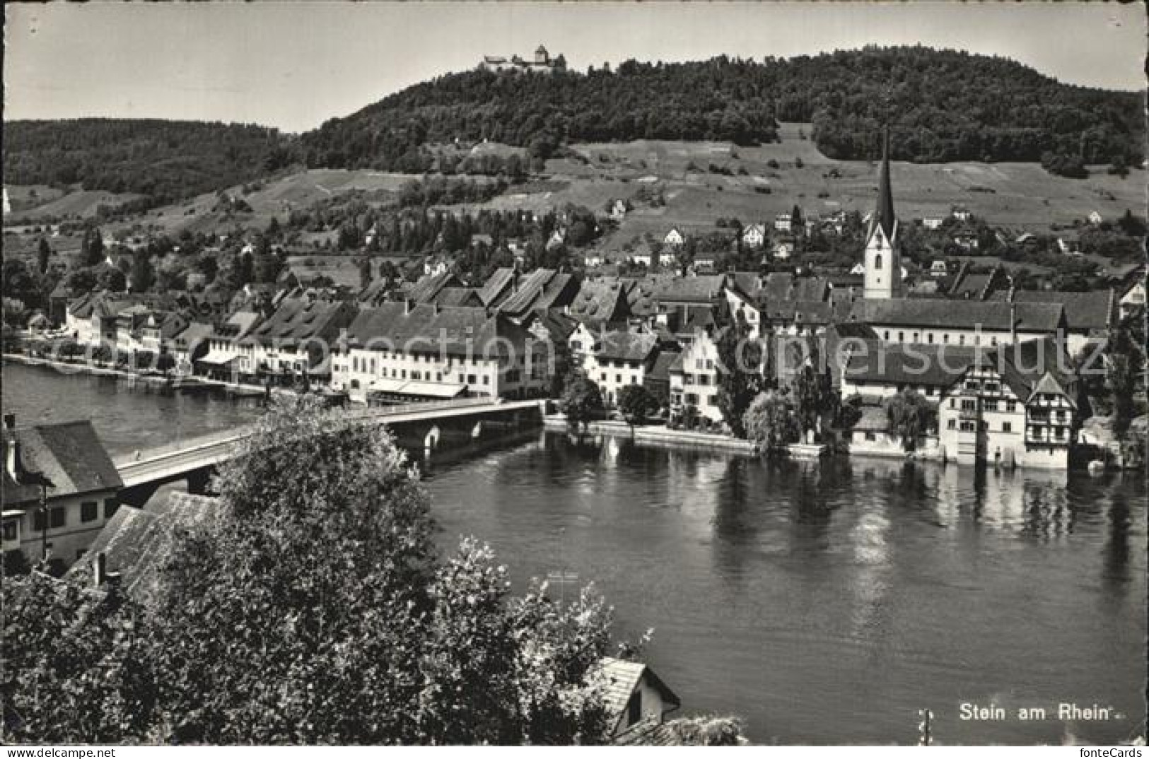 12473022 Stein Rhein Br?ckenpartie Mit Schloss Hohenklingen Stein Am Rhein - Other & Unclassified