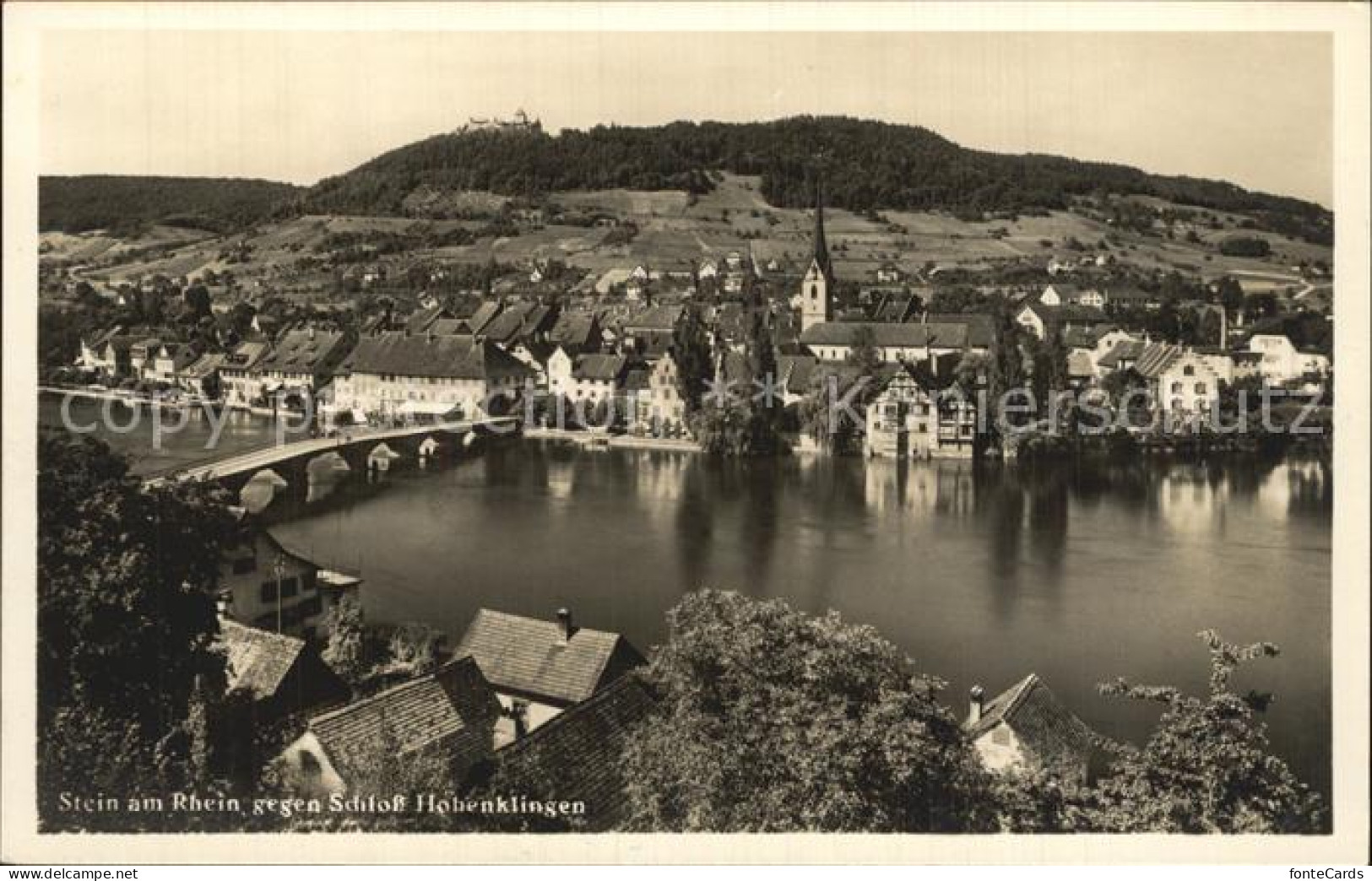 12473012 Stein Rhein Mit Schloss Hohenklingen Stein Am Rhein - Other & Unclassified