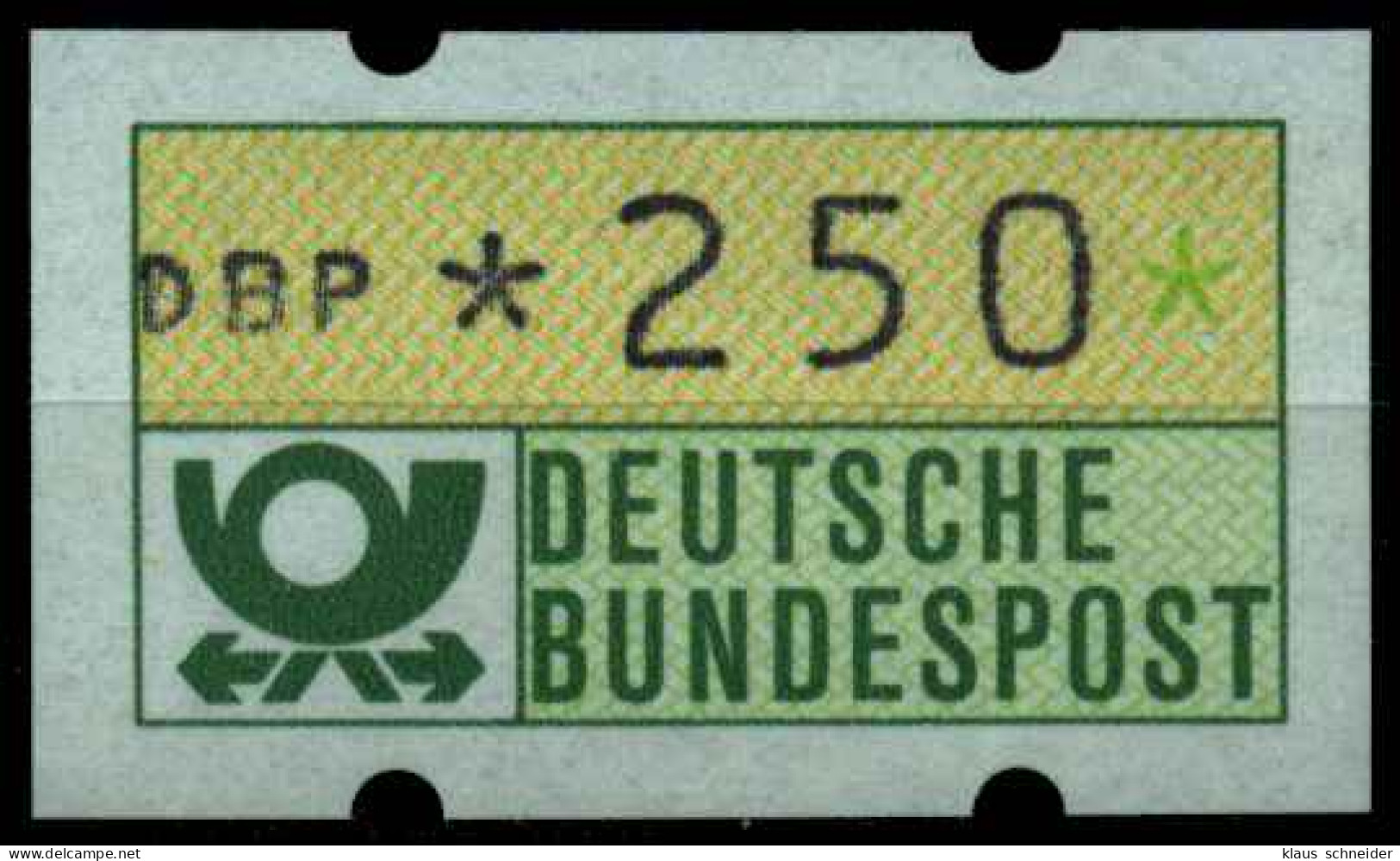 BRD ATM 1981 Nr 1-1-250R Postfrisch S2E30DE - Machine Labels [ATM]