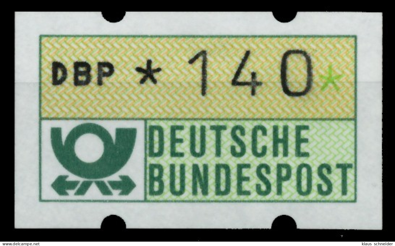 BRD ATM 1981 Nr 1-2-140 Postfrisch X754C1E - Machine Labels [ATM]