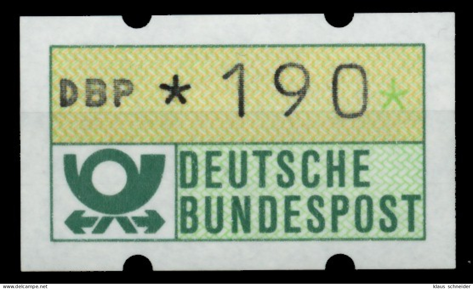 BRD ATM 1981 Nr 1-2-190 Postfrisch S2E316A - Automatenmarken [ATM]