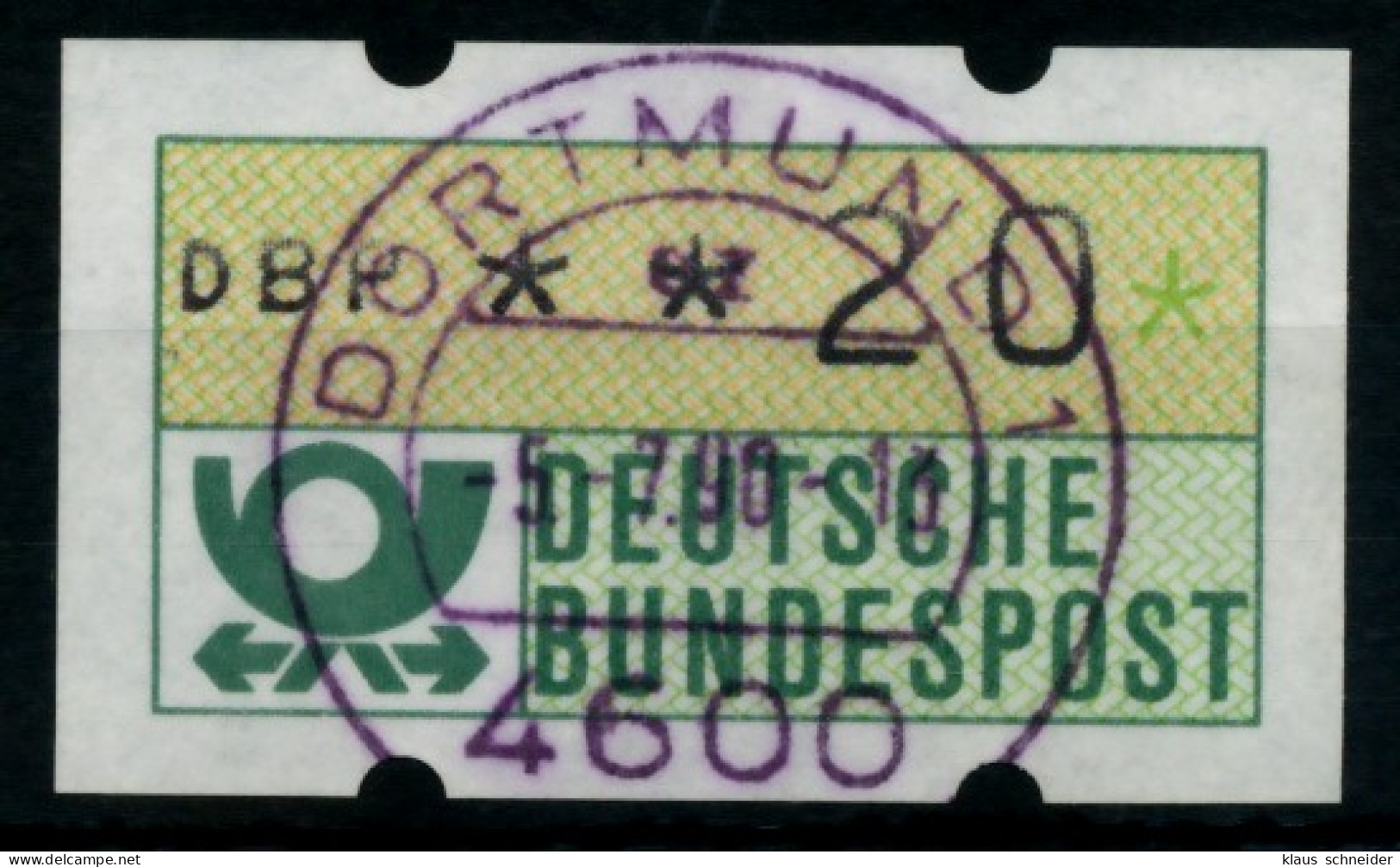 BRD ATM 1981 Nr 1-1-020 Gestempelt X756C56 - Machine Labels [ATM]