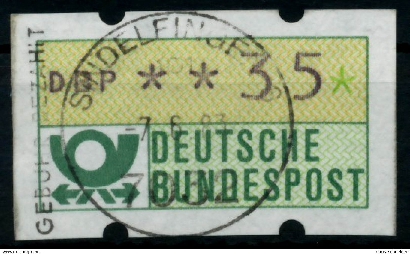 BRD ATM 1981 Nr 1-1-035 Gestempelt X754C7E - Timbres De Distributeurs [ATM]