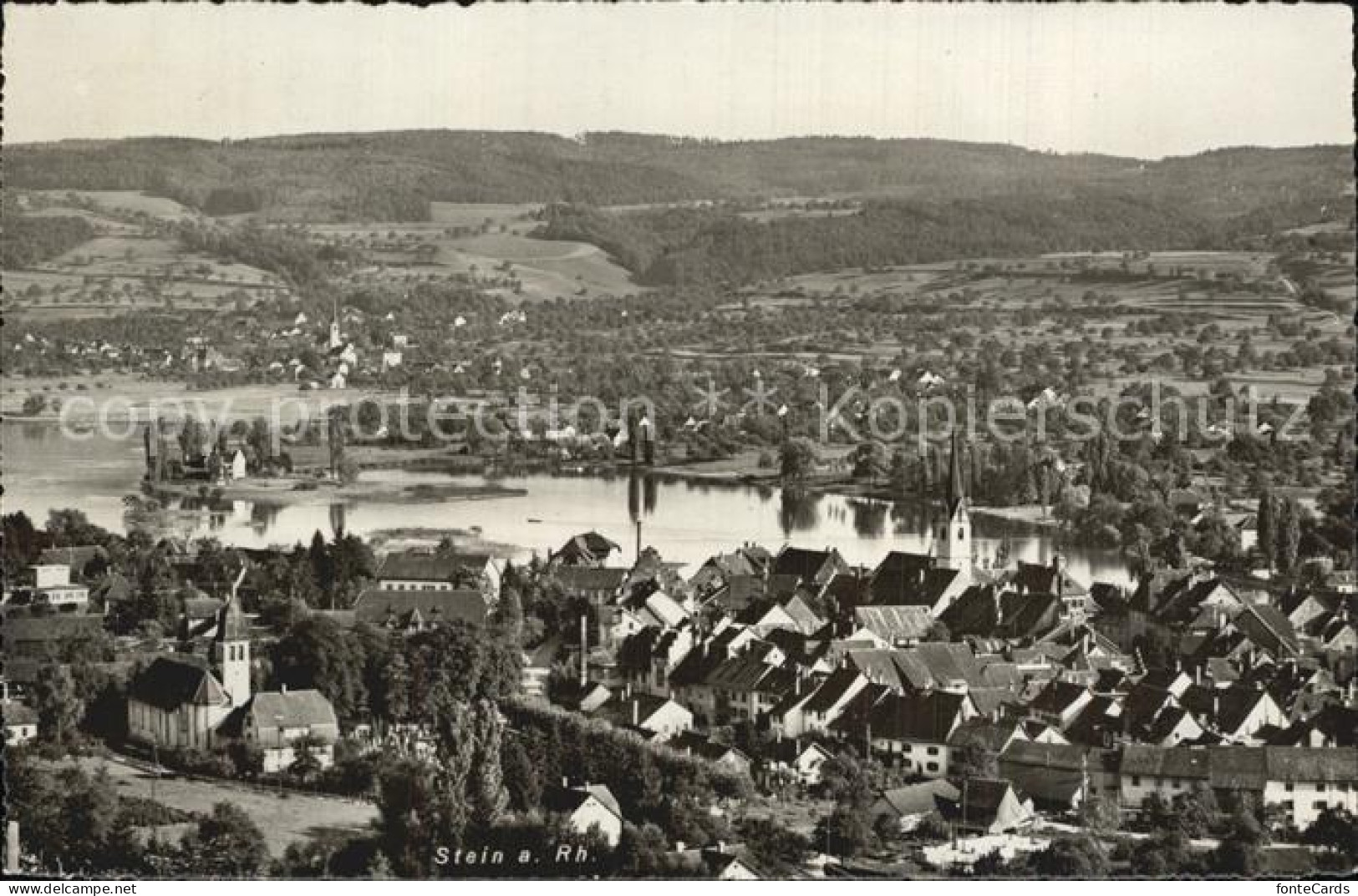 12472958 Stein Rhein Fliegeraufnahme Stein Am Rhein - Sonstige & Ohne Zuordnung