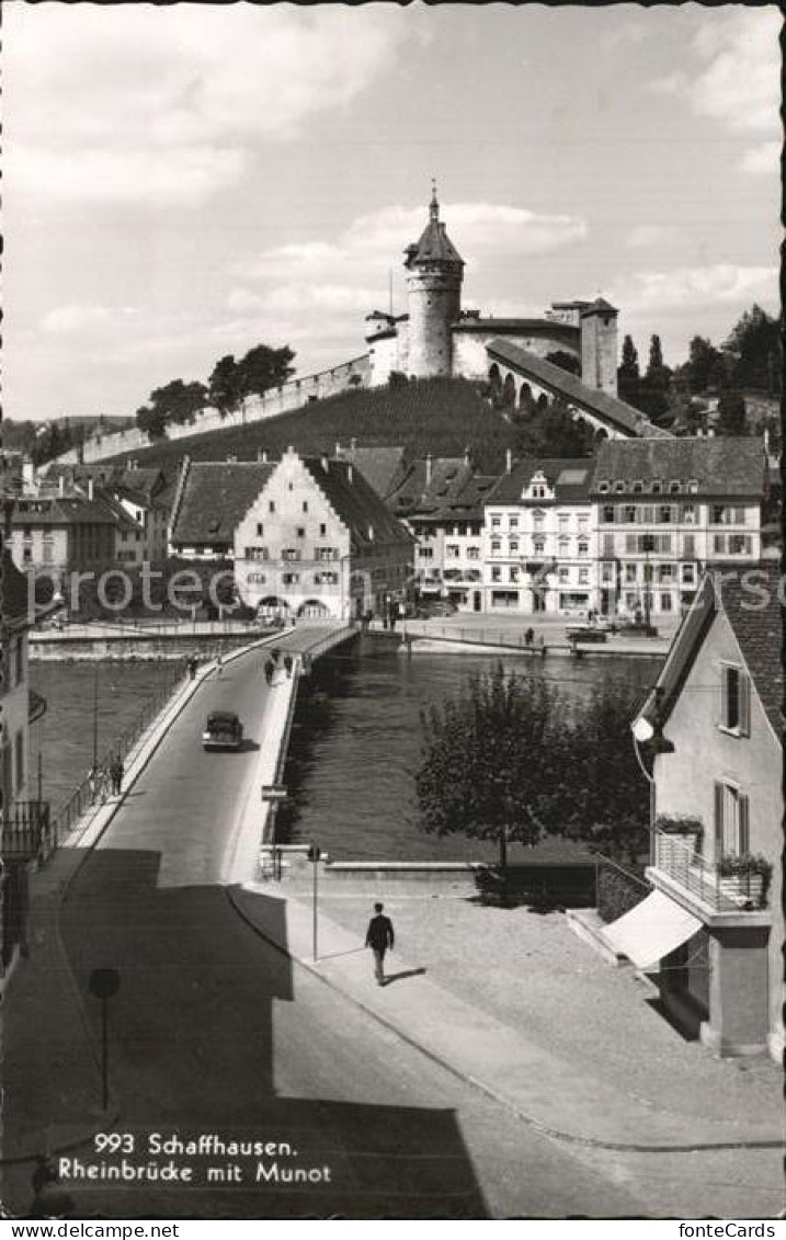 12472950 Schaffhausen SH Rheinbr?cke Mit Munot Schaffhausen - Autres & Non Classés