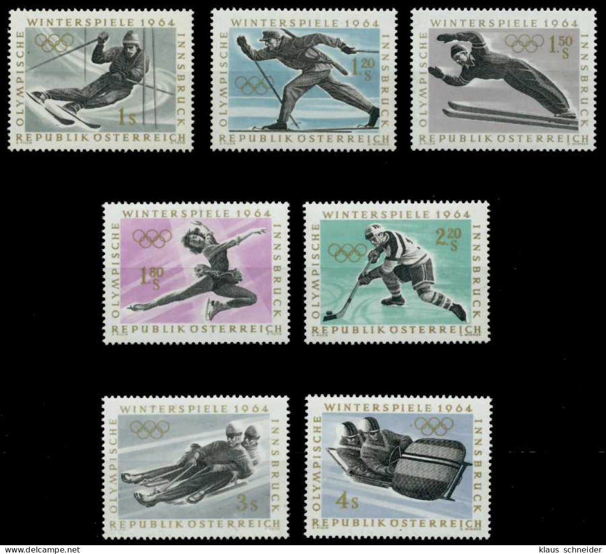 ÖSTERREICH 1963 Nr 1136-1142 Postfrisch S2EE776 - Neufs