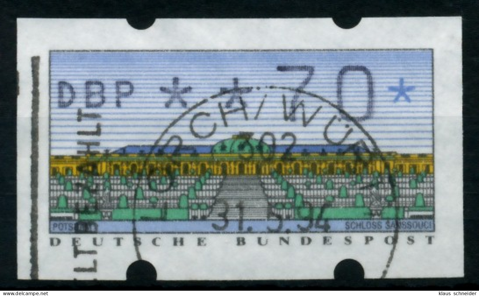 BRD ATM 1993 Nr 2-1.1-0070 Gestempelt X75BFE6 - Automatenmarken [ATM]