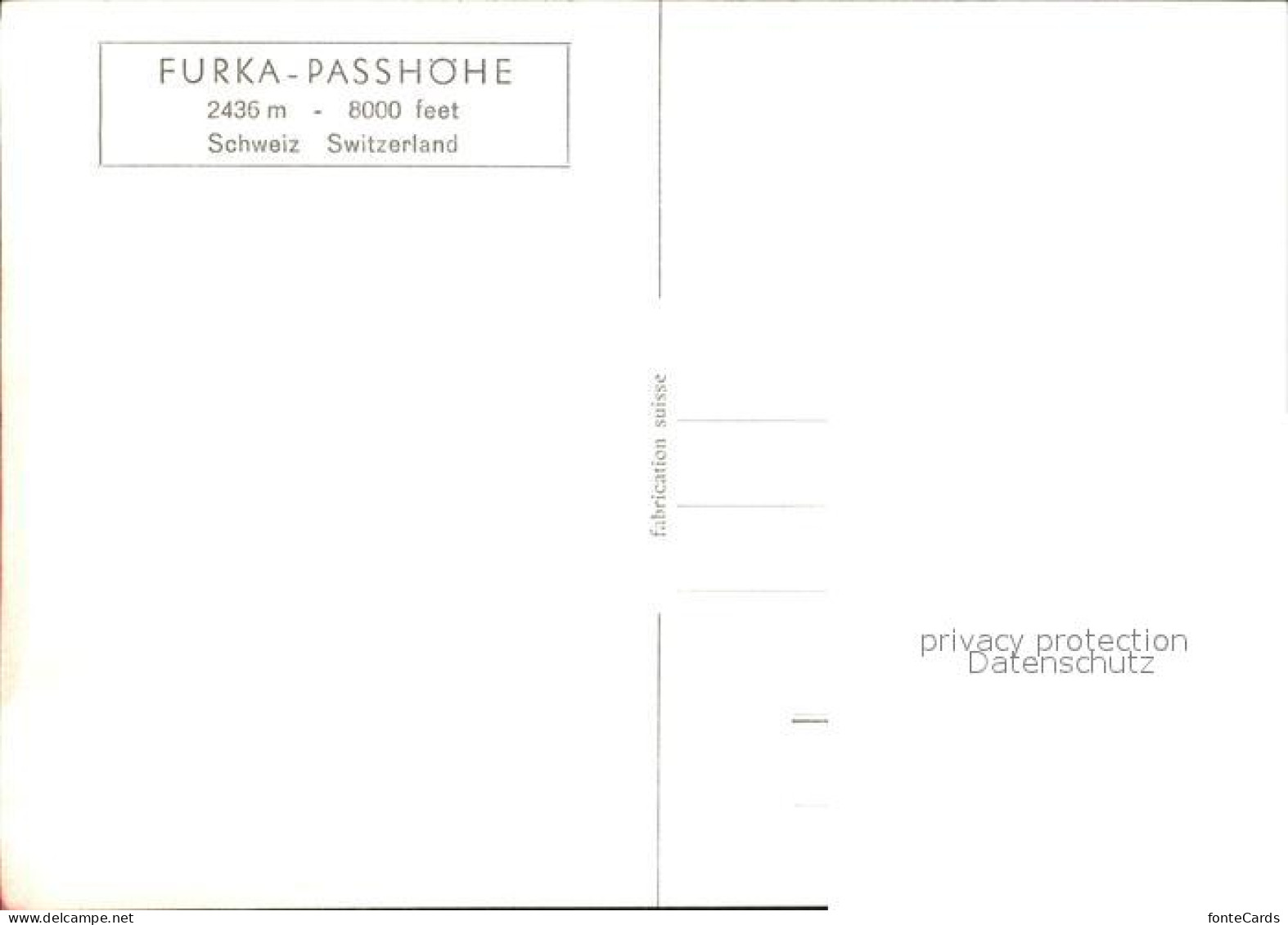 12472354 Furkapass Grimsel Und Furkastrasse Mit Rhonegletscher Furka - Other & Unclassified