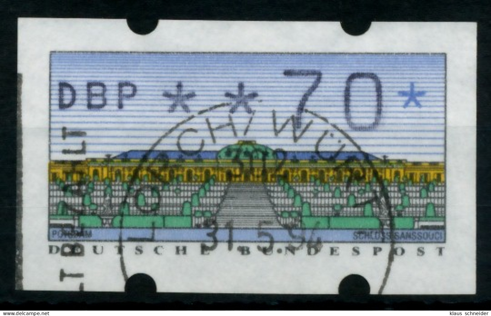 BRD ATM 1993 Nr 2-1.1-0070 Gestempelt X75BFCA - Machine Labels [ATM]
