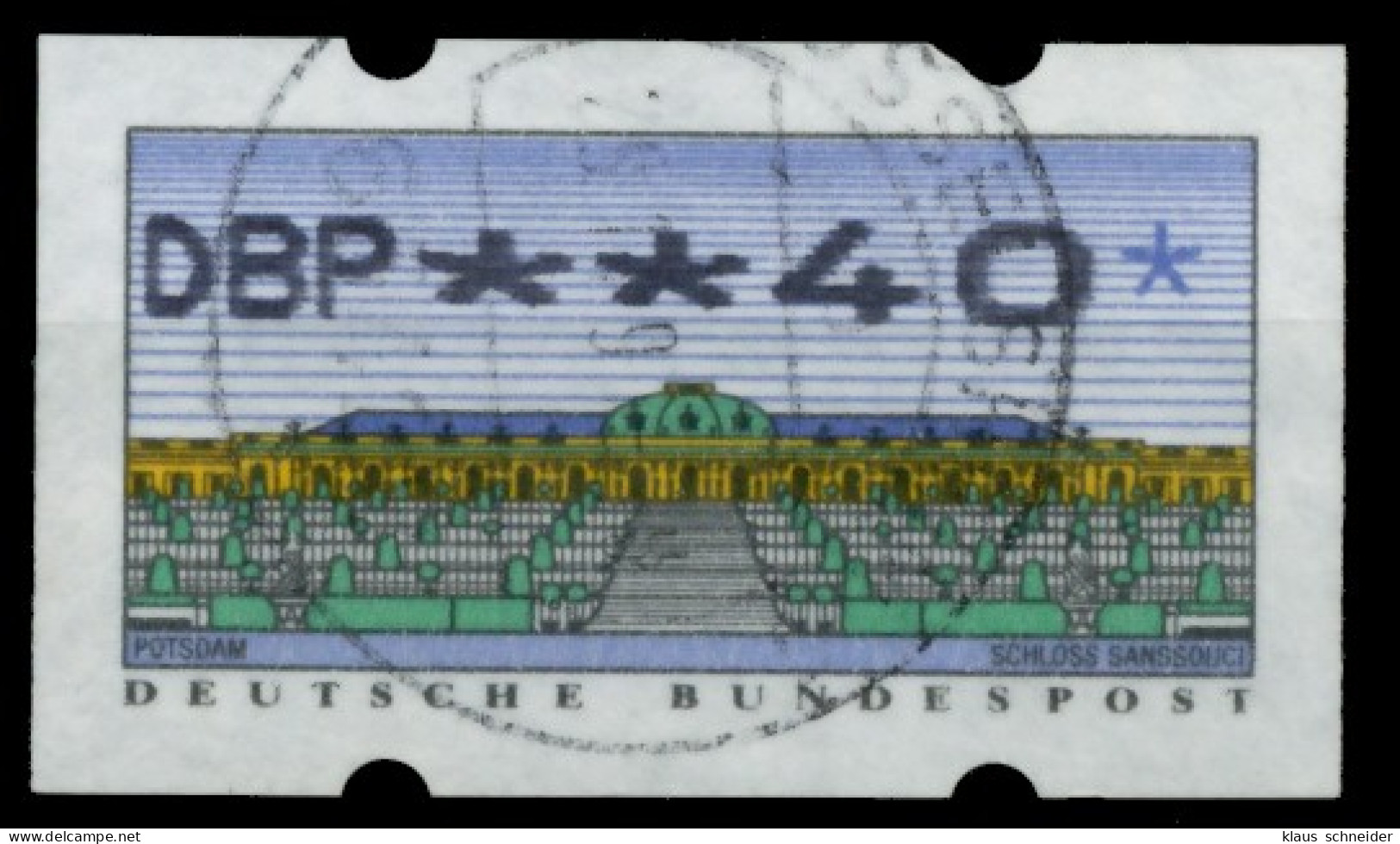 BRD ATM 1993 Nr 2-2.1-0040 Gestempelt X75EE46 - Machine Labels [ATM]