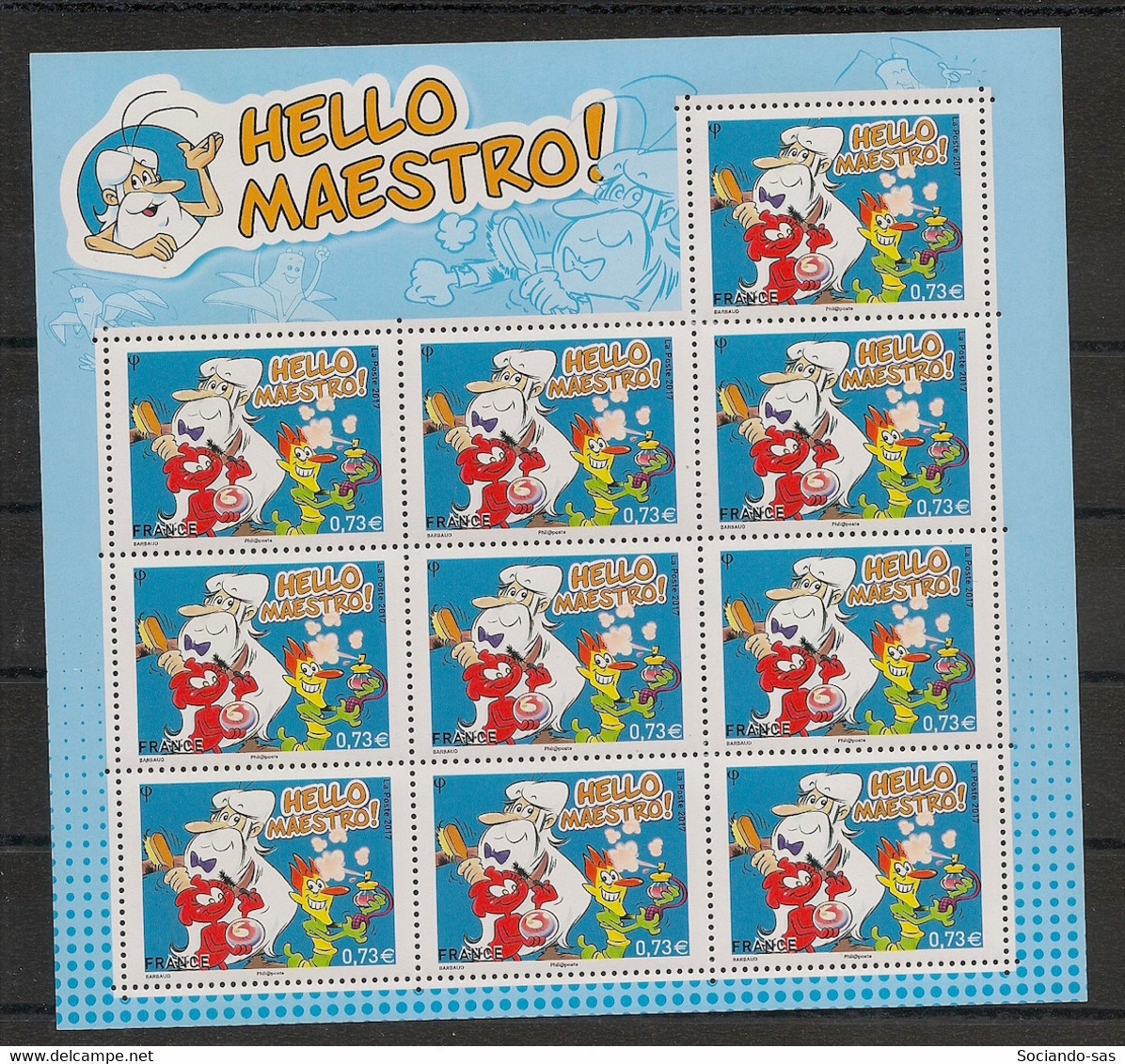 FRANCE - 2017 - Bloc Feuillet BF N°YT. 139 - Hello Maestro - Neuf Luxe ** / MNH / Postfrisch - Ongebruikt