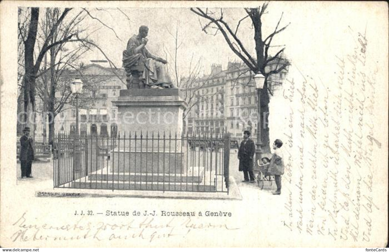 12472158 Geneve GE Statue De J.J. Rousseau Geneve - Other & Unclassified
