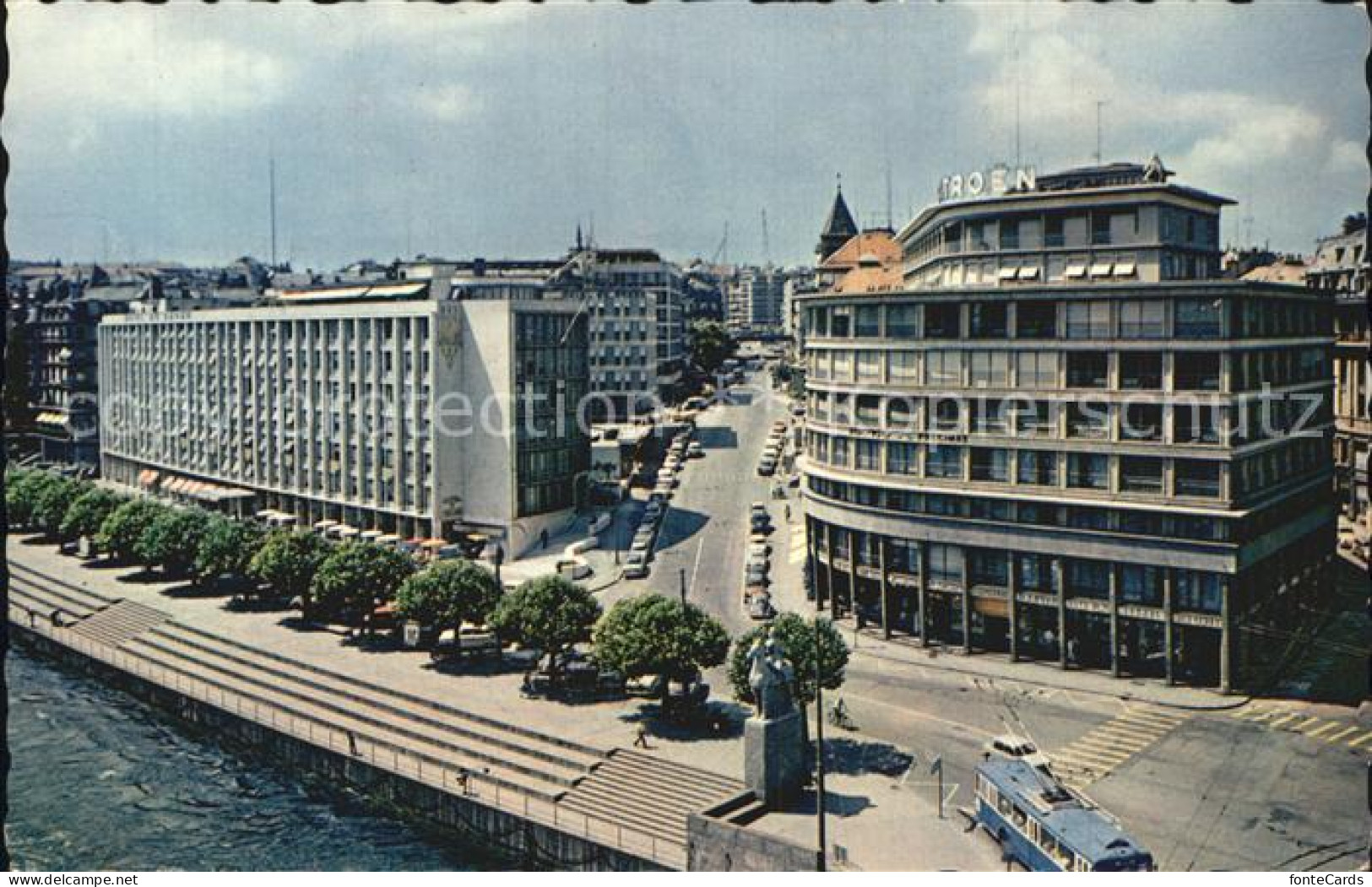 12472128 Geneve GE Quai Turettini Und Hotel Du Rhòne Geneve - Sonstige & Ohne Zuordnung