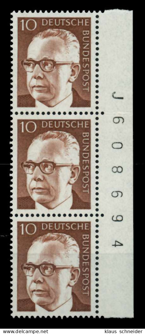 BRD DS HEINEM Nr 636 Postfrisch 3ER STR X76A30E - Unused Stamps