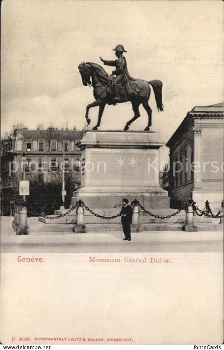 12472114 Geneve GE Monument General Dufour Geneve - Autres & Non Classés