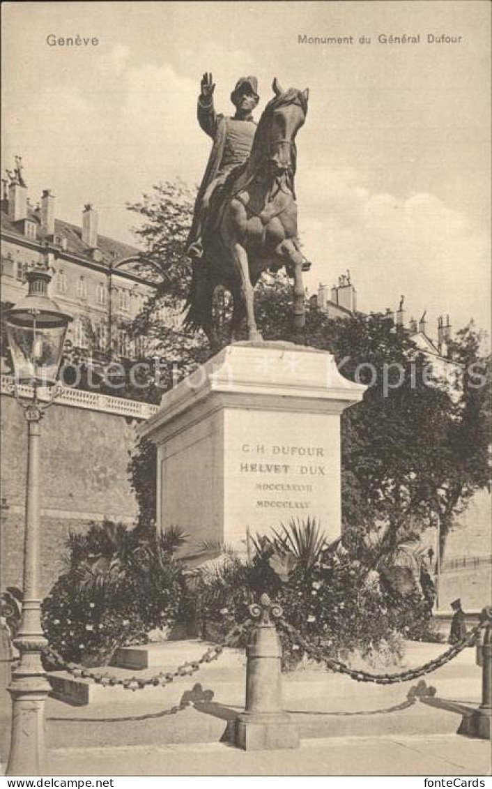 12472112 Geneve GE Monument Du General Dufour Geneve - Andere & Zonder Classificatie