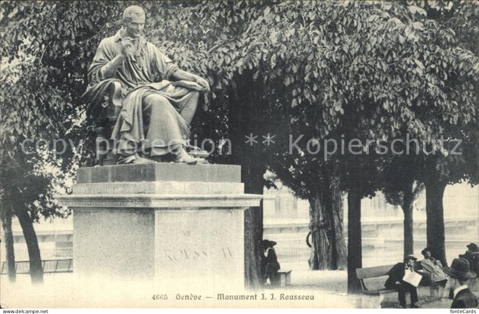 12472098 Geneve GE Monument J. J. Rousseau Geneve - Autres & Non Classés