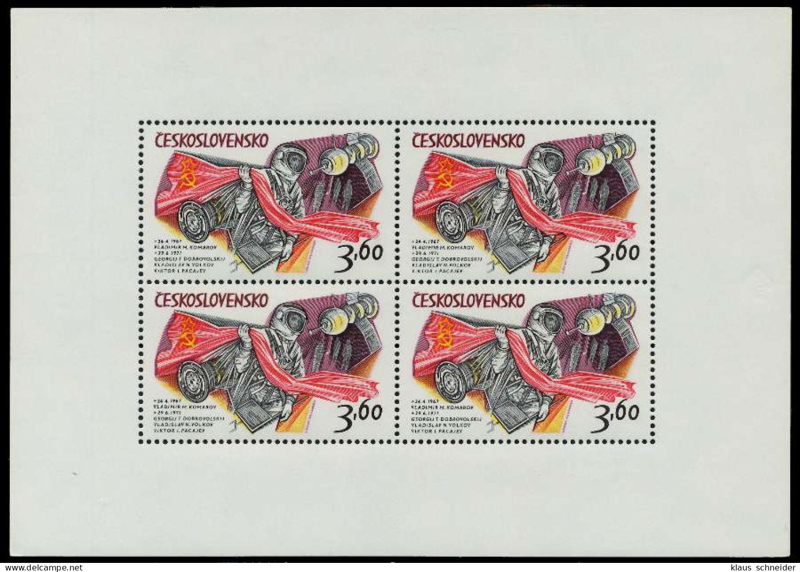 CSSR Nr 2136II Postfrisch KLEINBG X79775E - Blocks & Sheetlets