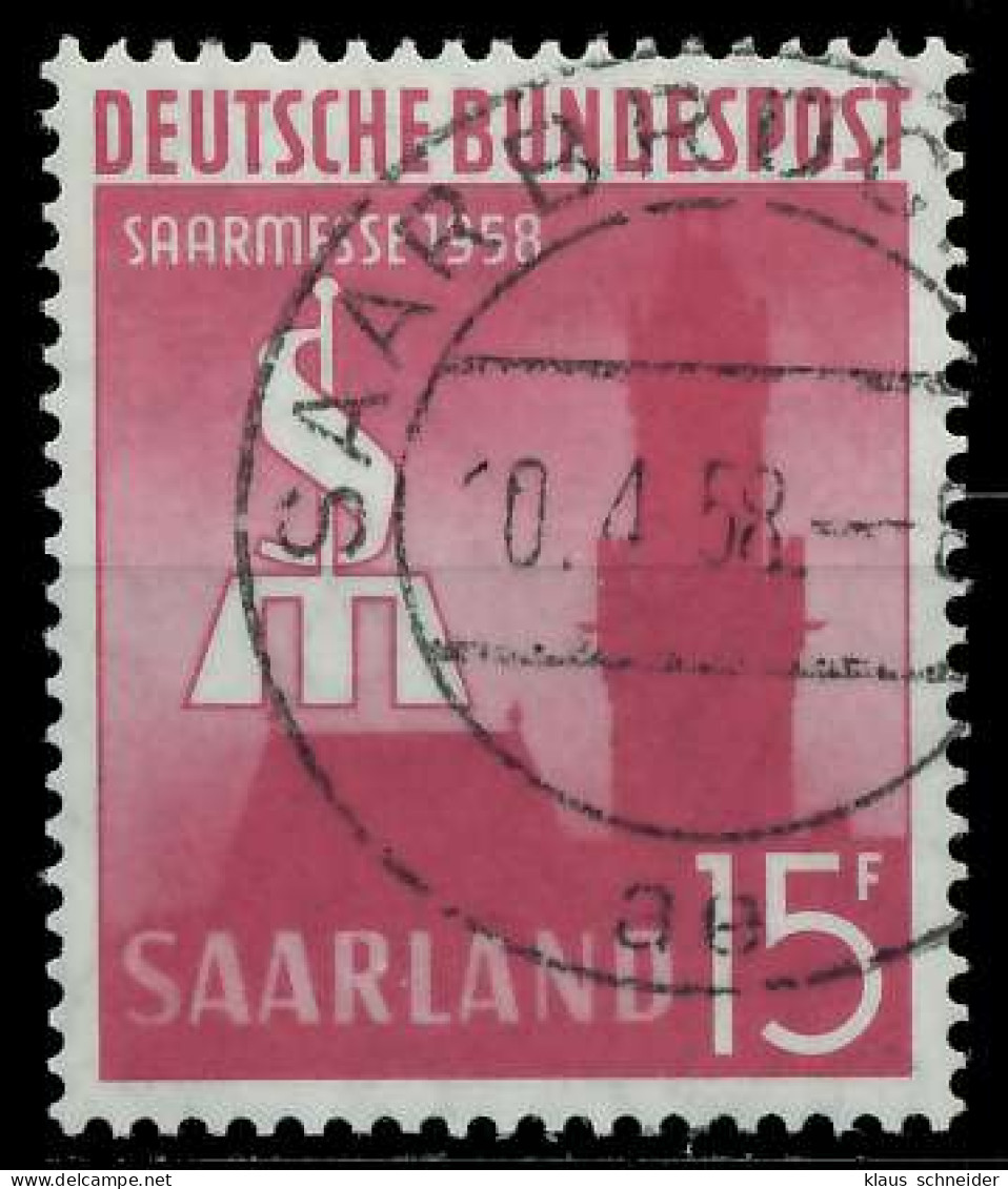 SAAR OPD 1958 Nr 435 Zentrisch Gestempelt X79C6DA - Gebraucht