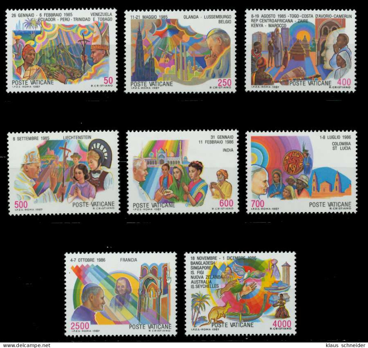 VATIKAN 1987 Nr 926-933 Postfrisch S016312 - Unused Stamps