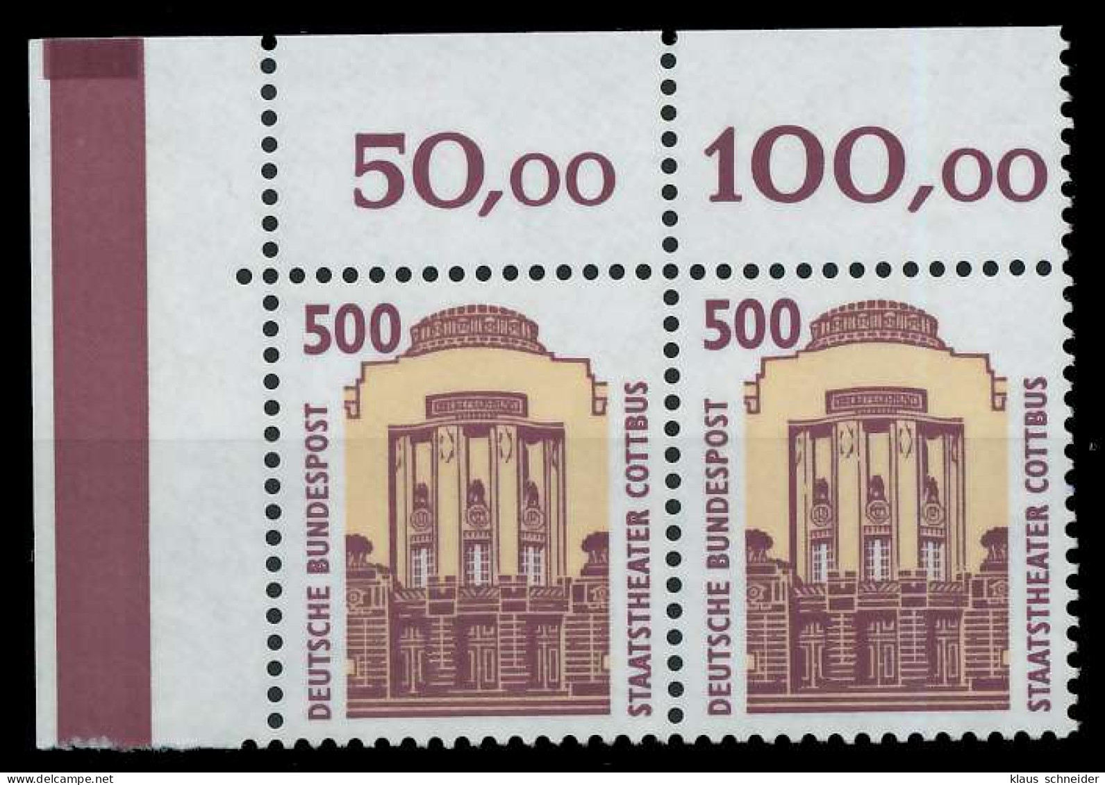 BRD DS SEHENSW Nr 1679 Postfrisch WAAGR PAAR ECKE-OLI X7CFD8E - Unused Stamps