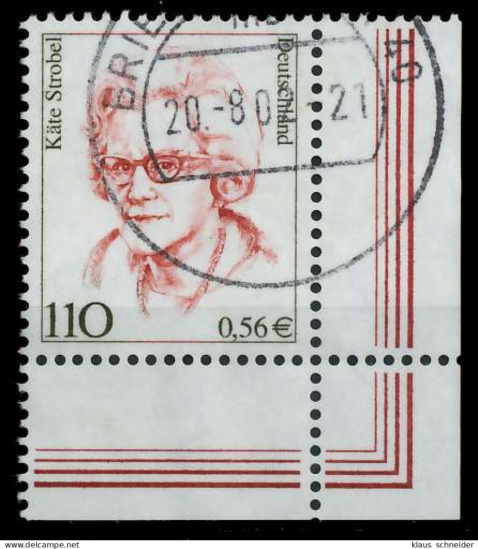 BRD DS FRAUEN Nr 2150 Gestempelt ECKE-URE X7D4DA6 - Used Stamps