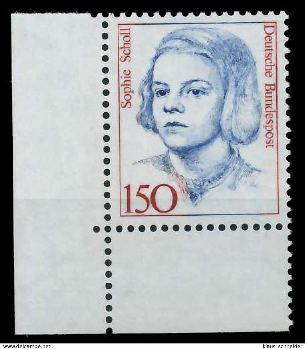 BRD DS FRAUEN Nr 1497 Postfrisch ECKE-ULI X7D5266 - Unused Stamps