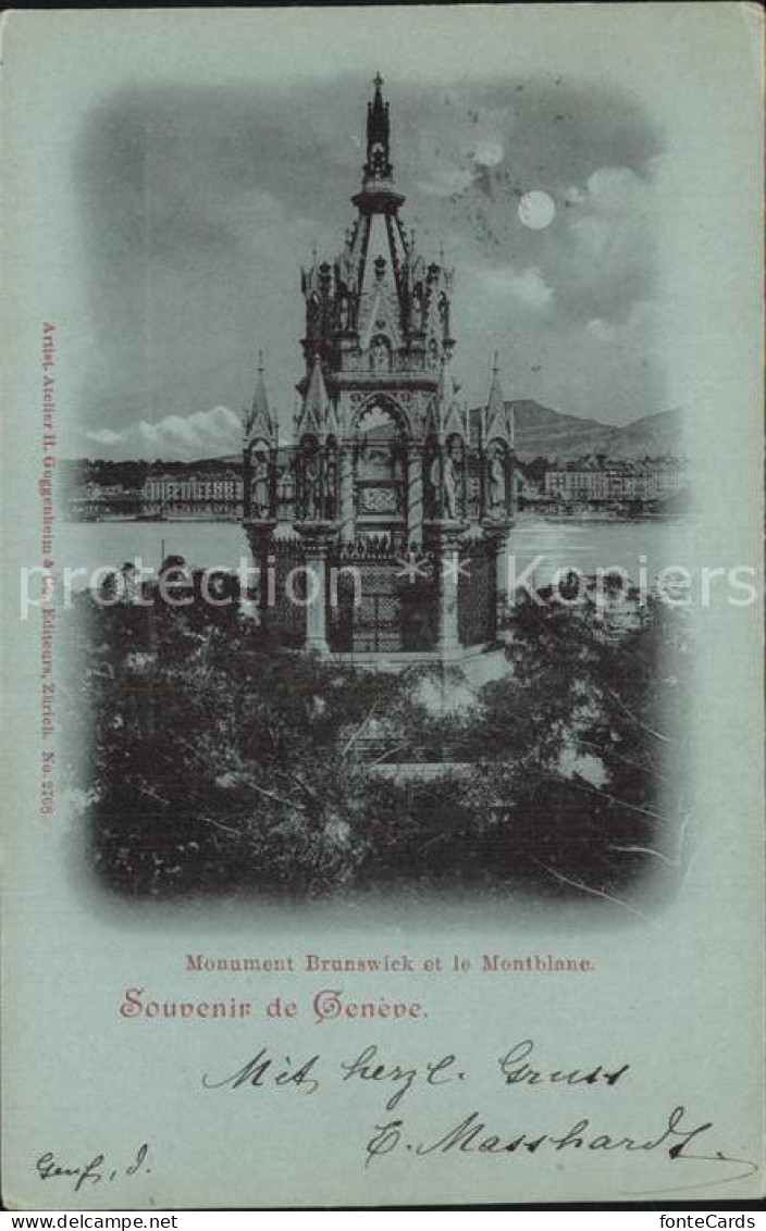 12472031 Geneve GE Monument Brunswick Montblanc Geneve - Andere & Zonder Classificatie