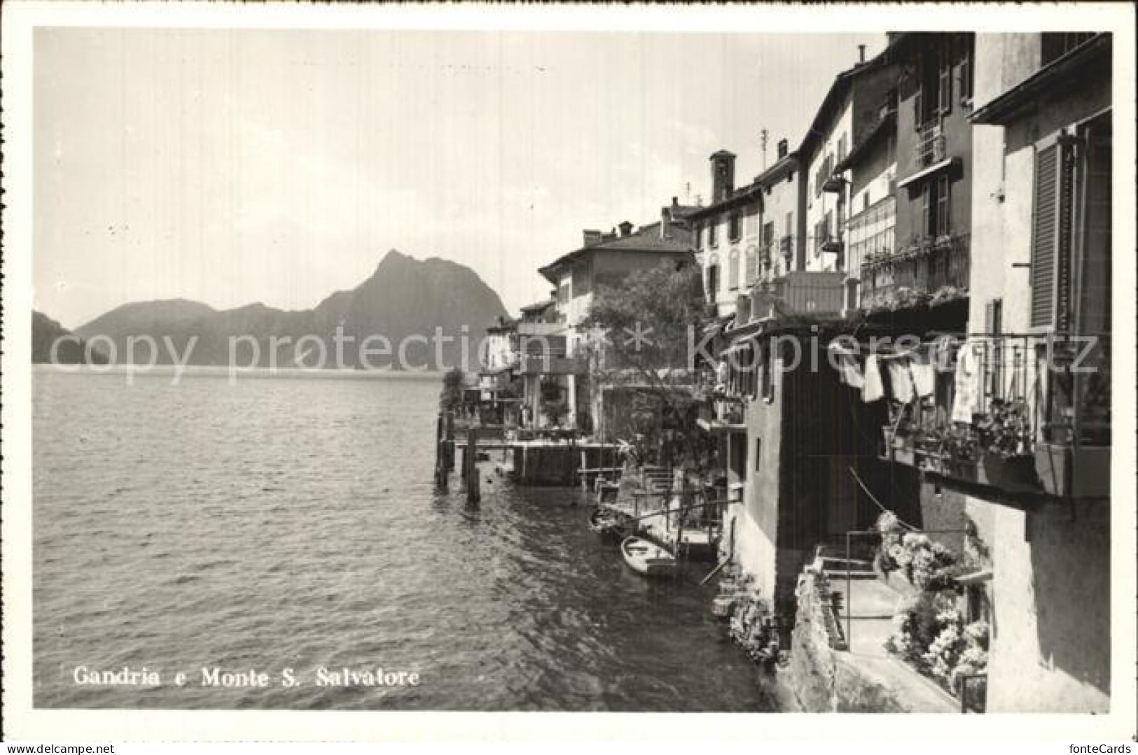 12472020 Gandria Lago Di Lugano Monte San Salvatore Gandria - Andere & Zonder Classificatie