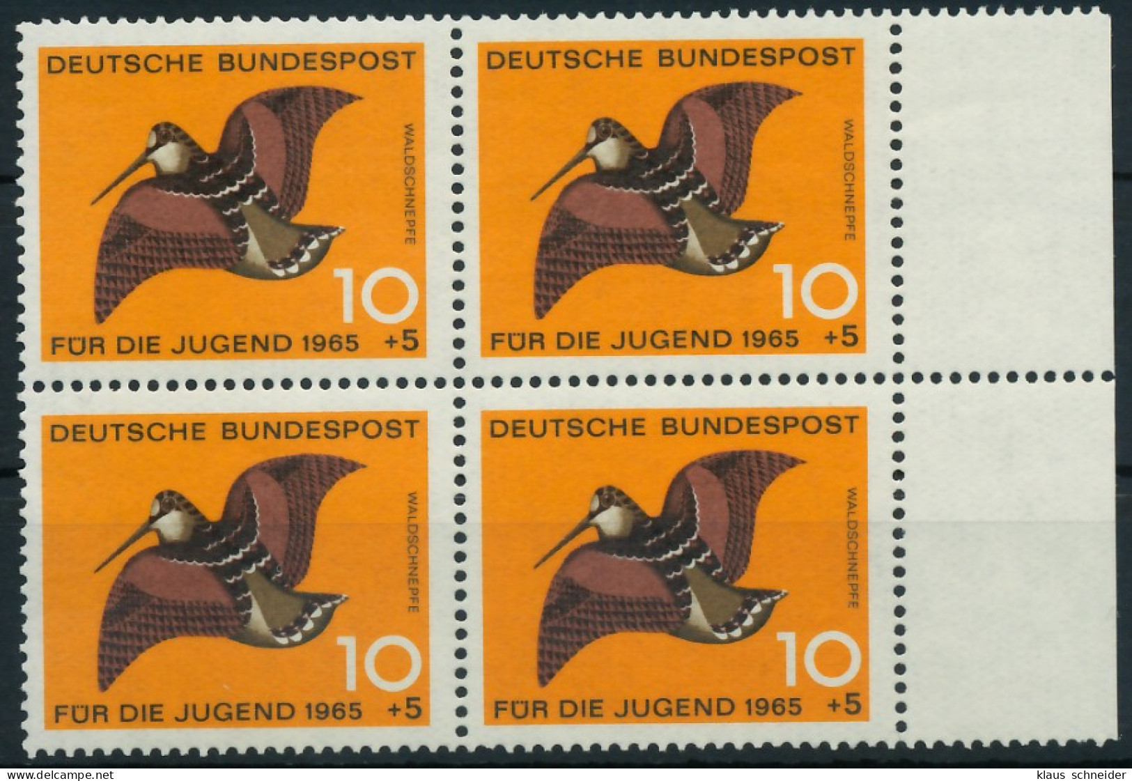 BRD 1965 Nr 464 Postfrisch VIERERBLOCK SRA X7F7ED2 - Ungebraucht