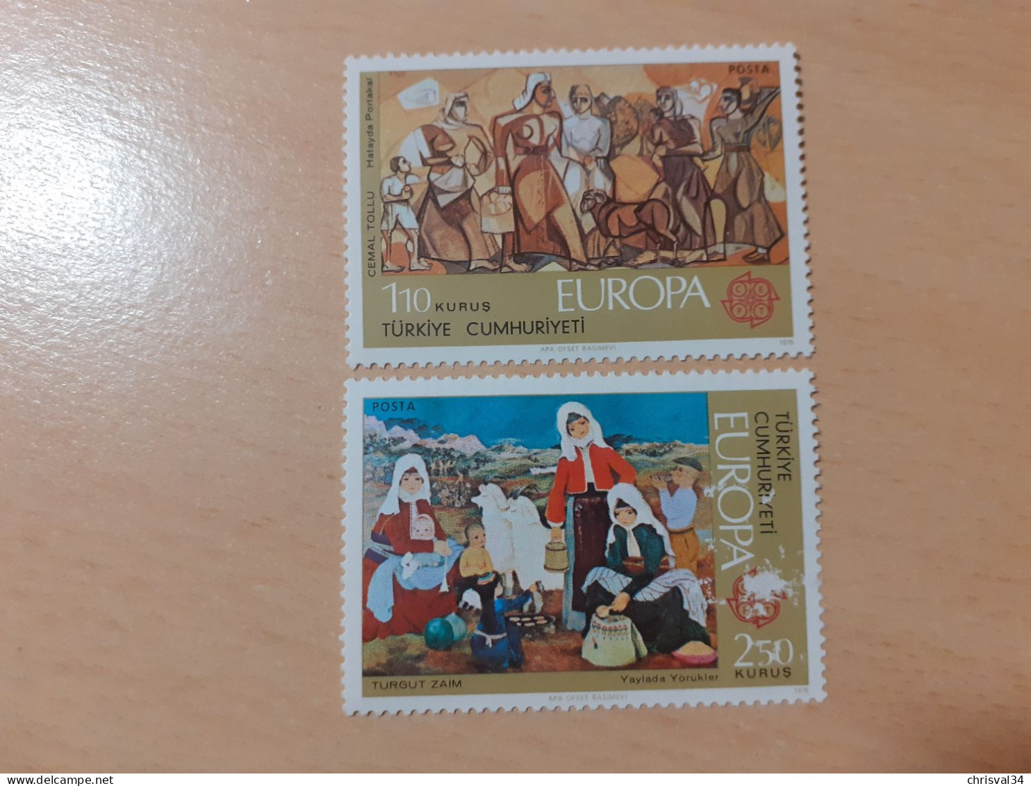 TIMBRES   TURQUIE   ANNEE   1975   N  2123  /  2124   COTE  5,00  EUROS   NEUFS  LUXE** - Nuevos