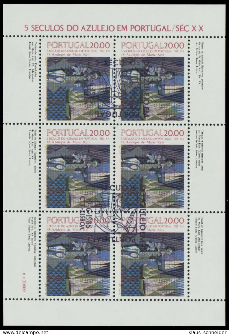 PORTUGAL Nr 1657 Zentrisch Gestempelt KLEINBG S018B8A - Blocks & Sheetlets