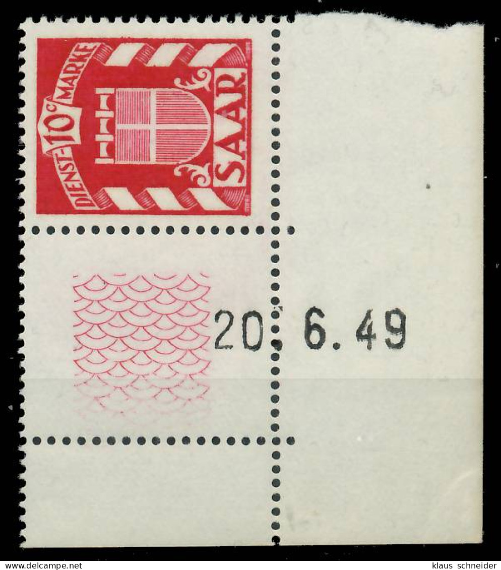 SAAR DIENSTMARKEN Nr 33Br Postfrisch X809A42 - Unused Stamps