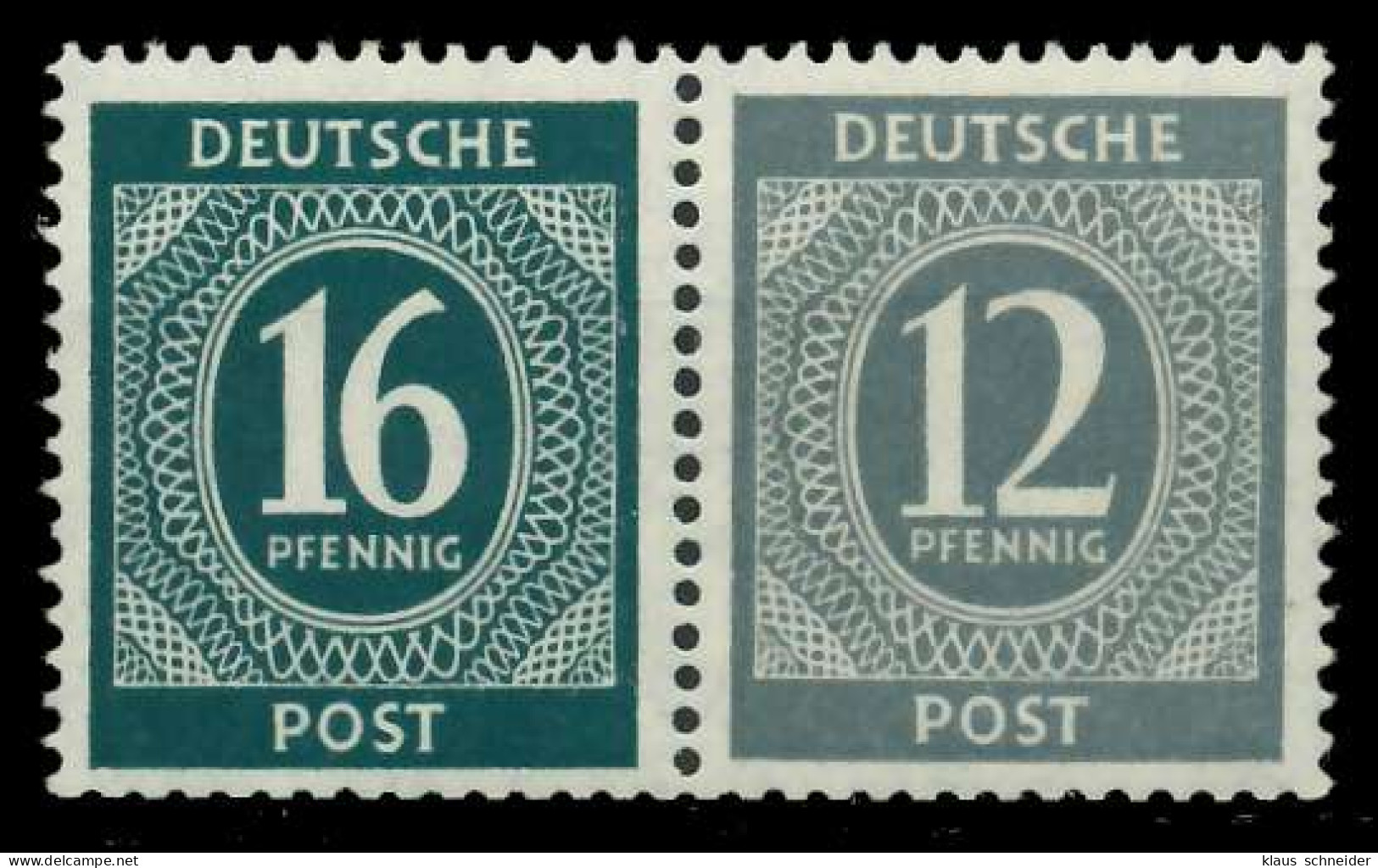 ALL. BES. GEM.-AUSG. Nr W158 Postfrisch WAAGR PAAR X815D9A - Autres & Non Classés