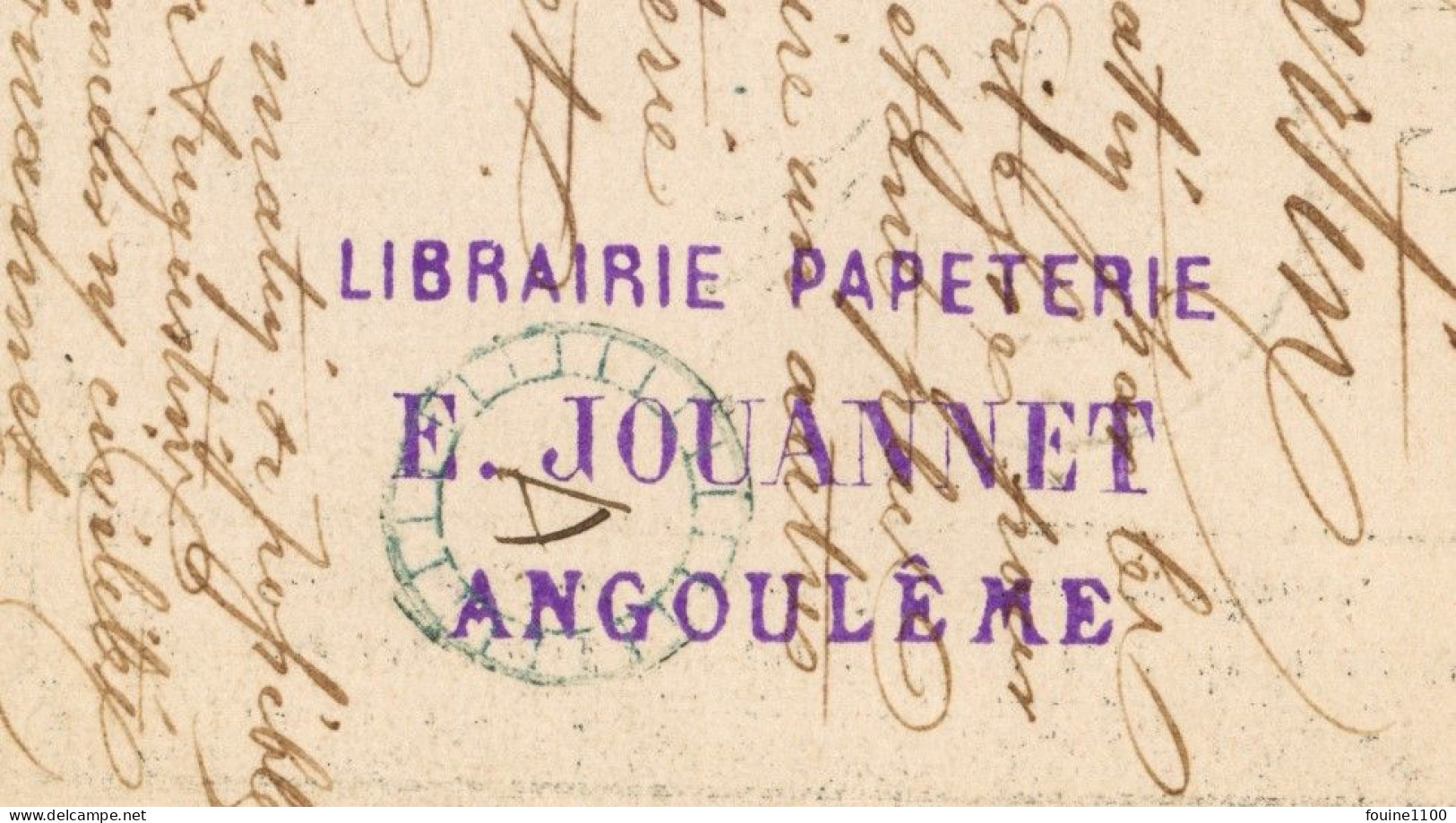 CARTE POSTALE PRECURSEUR Envoi De La Librairie JOUANNET à ANGOULEME 16 Pour Martin Négociant Rue Chapon Paris Année 1875 - Angouleme