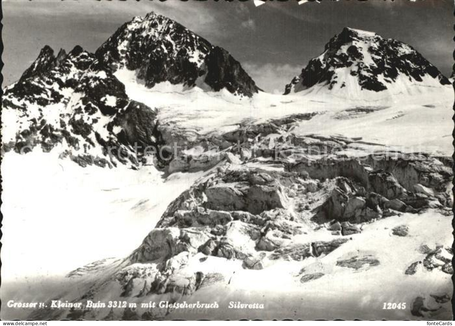 12471410 Silvretta Grosser Und Kleiner Buin Mit Gletscherbruch Silvretta - Other & Unclassified