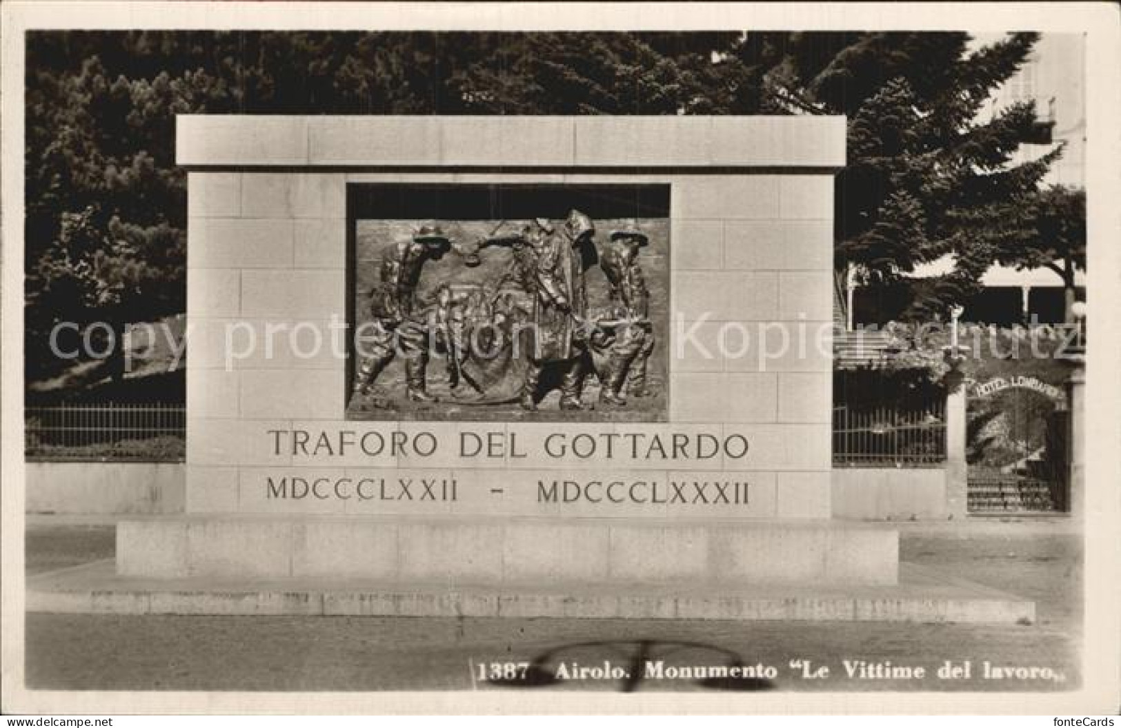 12471300 Airolo Monumento Le Vittime Del Lavoro Airolo - Andere & Zonder Classificatie