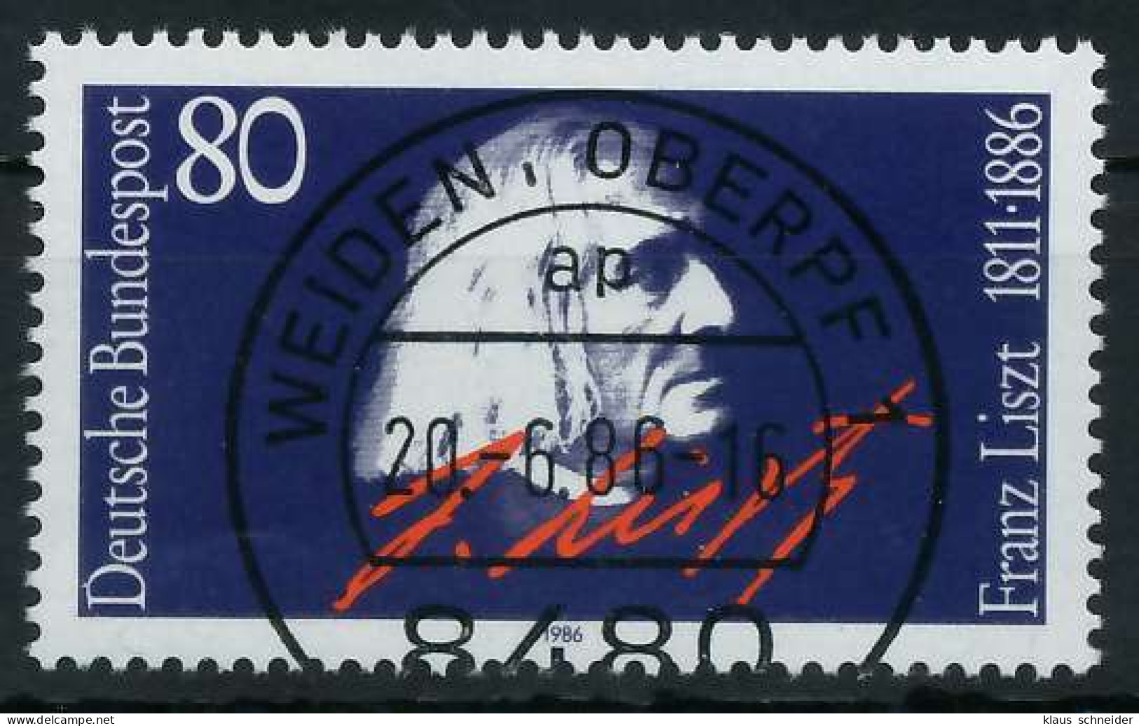 BRD 1986 Nr 1285 Zentrisch Gestempelt S7420FE - Used Stamps